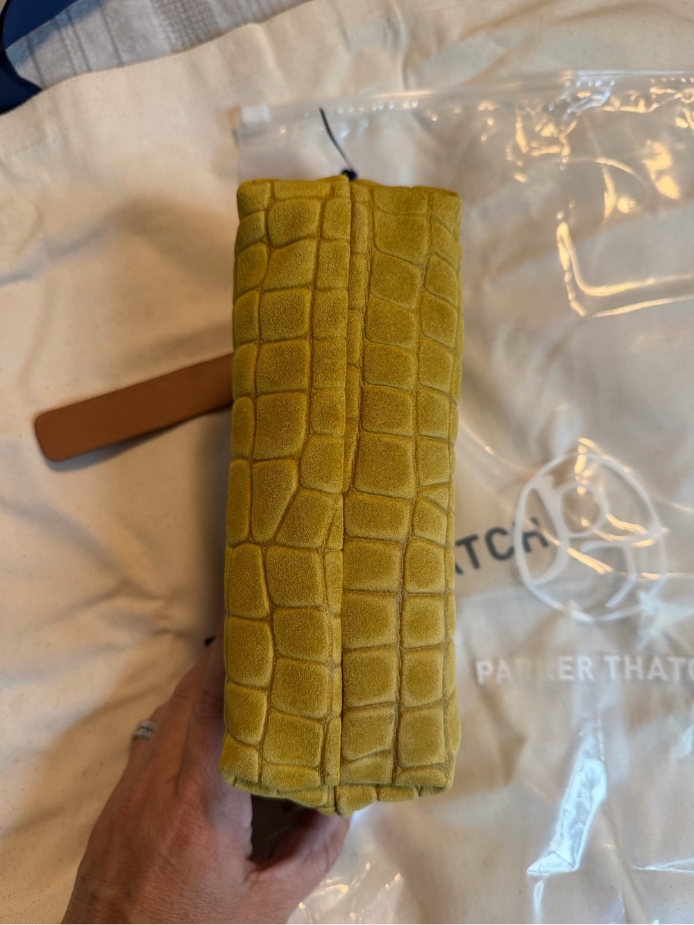 Parker Thatch: Little Buddy - Suede Saffron Croco NWT! - Picture 5 of 15
